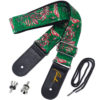 Ranch Ukulele Strap Hawaiian Ethnic Soft Cotton & Genuine Leather - Double layer Shoulder Straps For Soprano Concert Tenor Baritone Strings Instruments