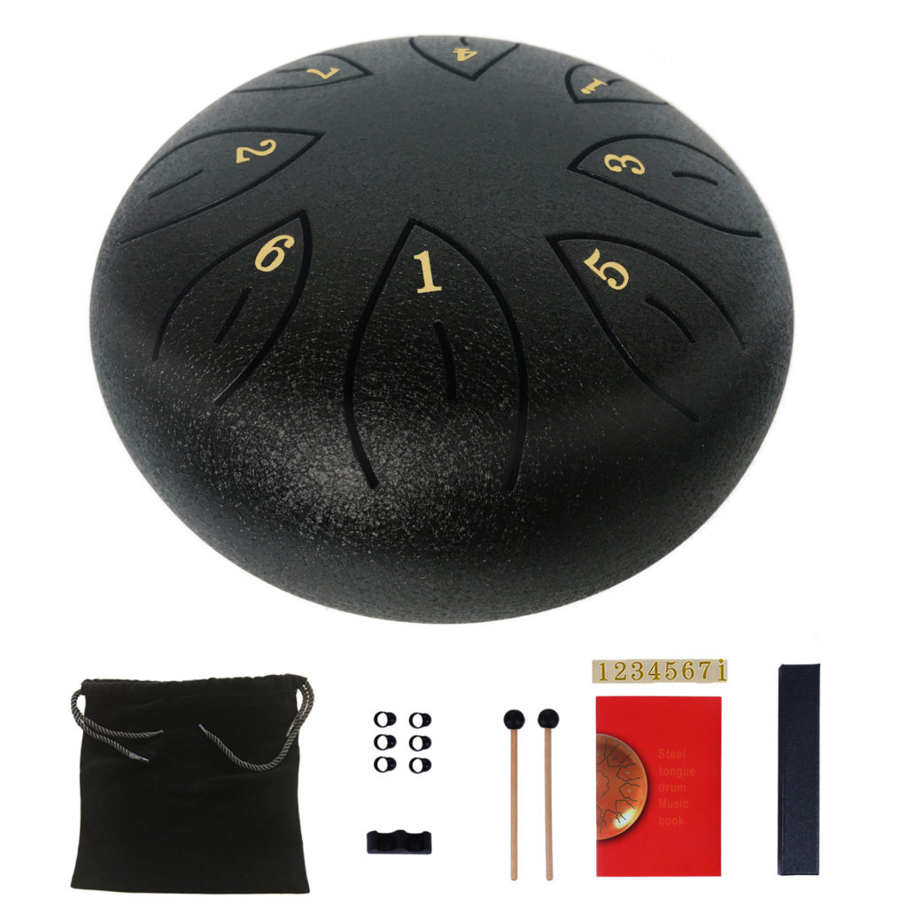 Steel Drum Guitar, Ukulele with Music Instrument Accessories